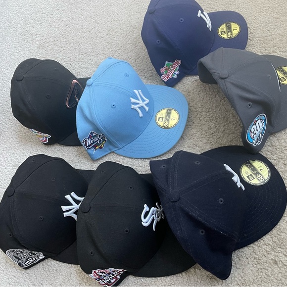 7 New Era Side Patch Fitted Lot Size 7 3/4 - Picture 1 of 7